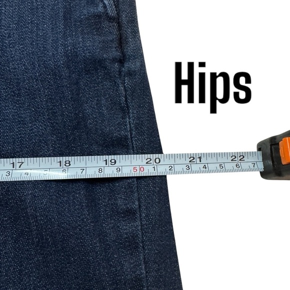 J Jill Denim Authentic Fit Front Slit Ankle Jeans Womens 10 with side zip - Picture 10 of 12